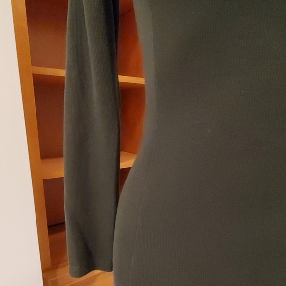 Zara White Black Collection Green Dress Size S - Picture 5 of 9